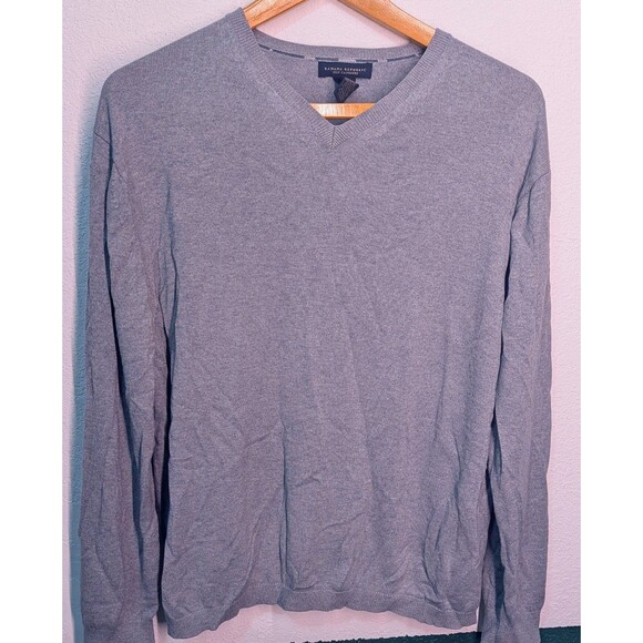 Banana Republic Other - Banana Republic Men's Size XL Silk Cashmere Gray V Neck Sweater (871)